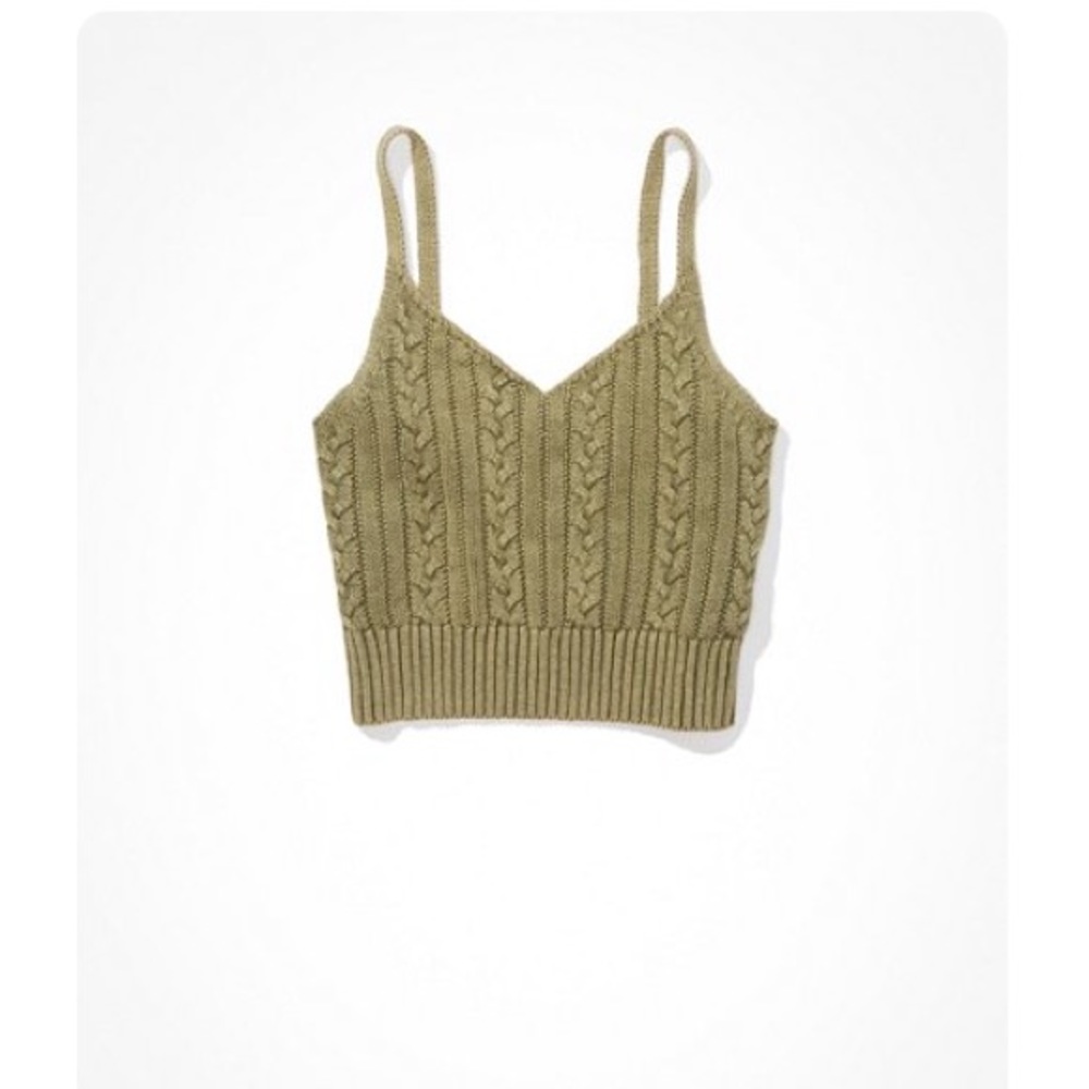 NWT AE cable knit cami